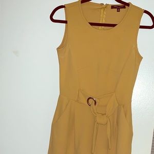 Mustard color jump suit